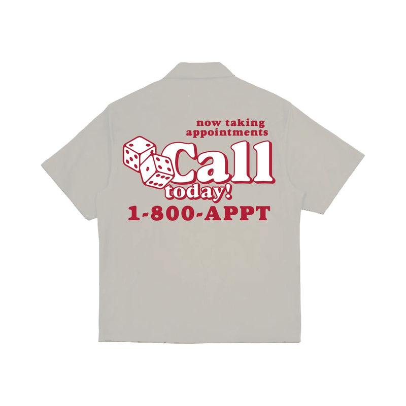By Appt Only Serene Light Gray Button Up
