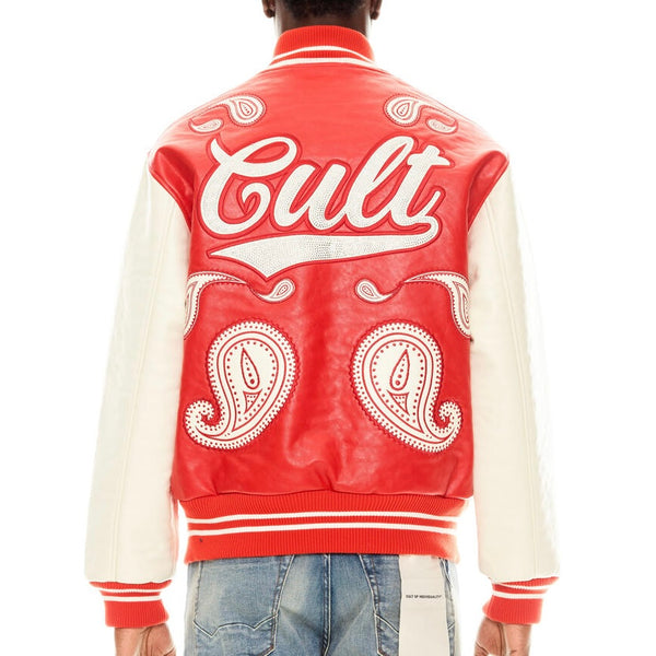 Cult Paisley Red Varsity Jacket