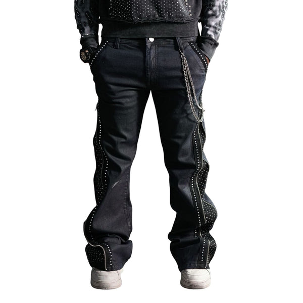 Elite “Secret Stone” Wax Zipper Jeans