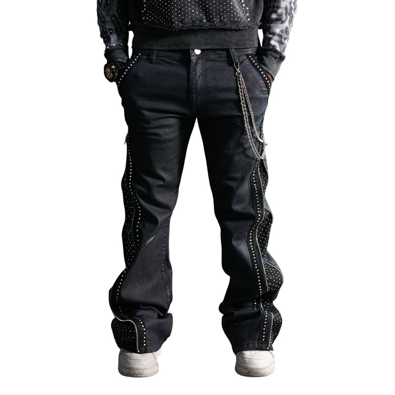 Elite “Secret Stone” Wax Zipper Jeans
