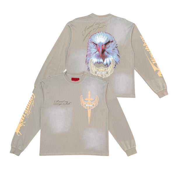 Wrathboy Eagle Taupe L/S Tee