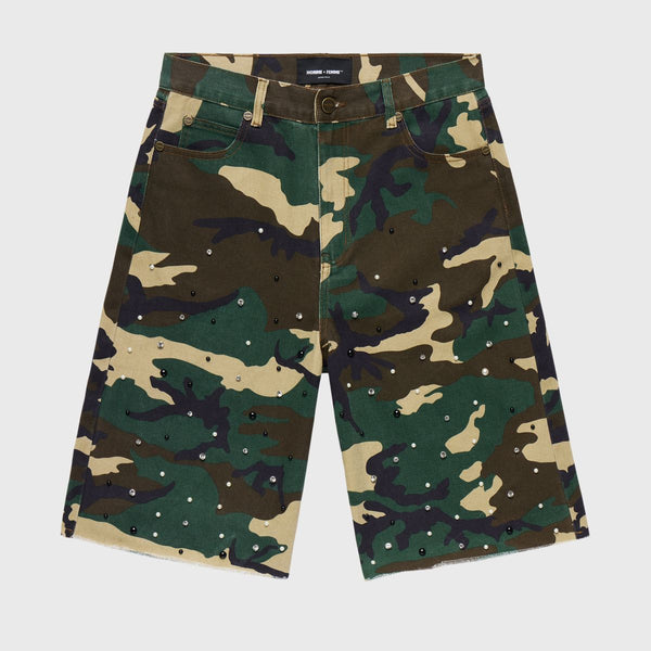 Homme Femme “Camo Gemstone” Shorts