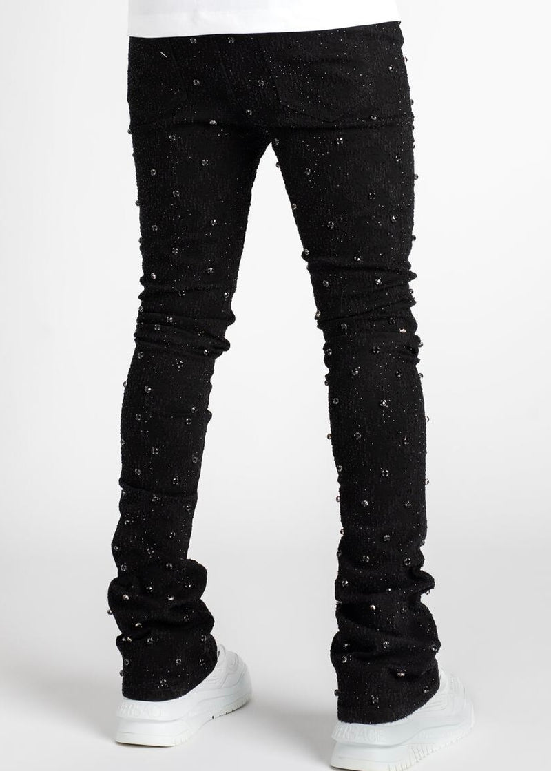 Guapi All Black Embellished Jeans