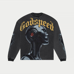 Godspeed “Alexa” Grey Wash Thermal L/S Tee