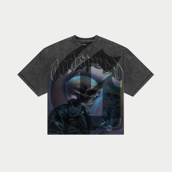 Godspeed “Man In The Mirror” Grey Wash Tee
