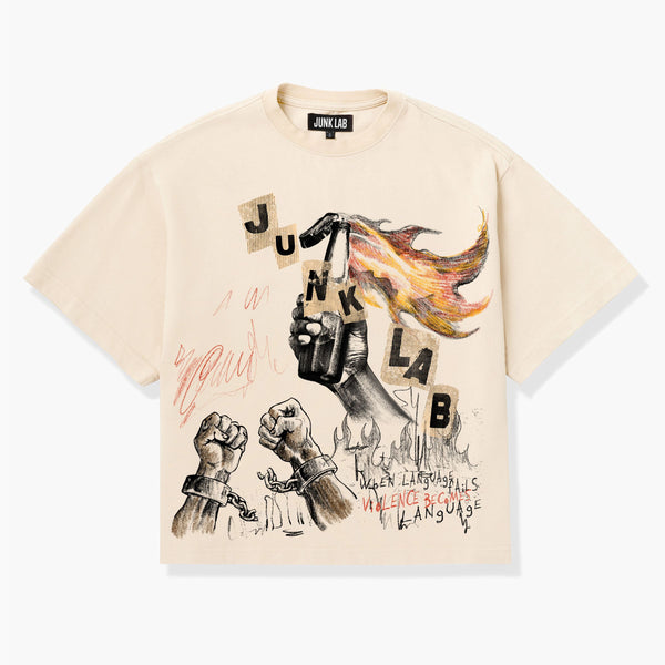 Junk Lab “Molotov” Cream Tee