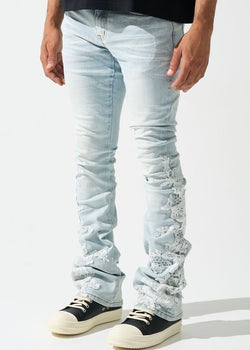 Serenede “Garden” Stacked Blue Jeans