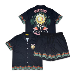 Civilized Black Maison Blanche Short Set
