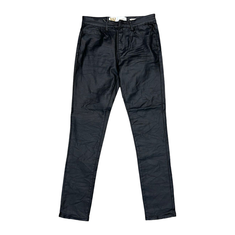 W By Waimea “Waxed Black” Skinny Jeans
