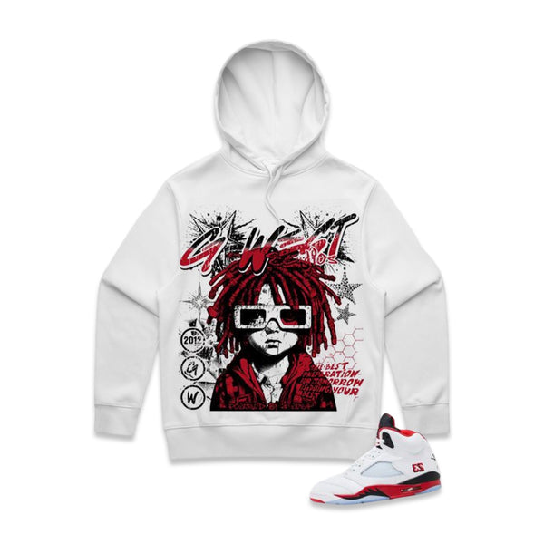 G West “Urban Genesis” Stones White Hoodie