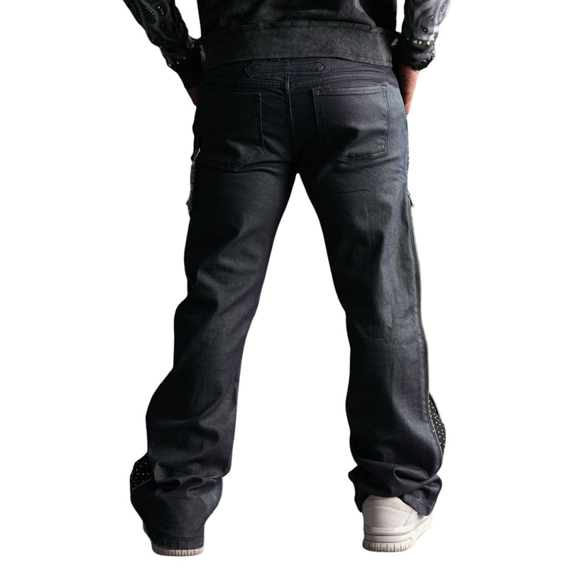 Elite “Secret Stone” Wax Zipper Jeans