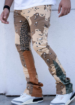 Damati Bizcocho Camo Stacked Jeans (DMT-23-007)