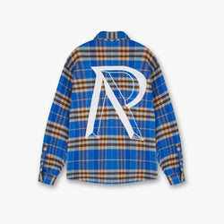 Represent Heavyweight Initial Cobalt Flannel Shirt