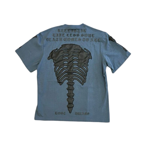 Reelistik Bones Blue Grey Heavyweight Tee