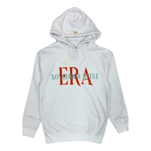 November Reine “Fashion” Hoodie In White/Teal