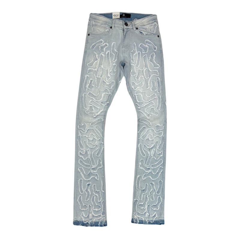 Focus Art Light Blue Stacked Jeans (3471)