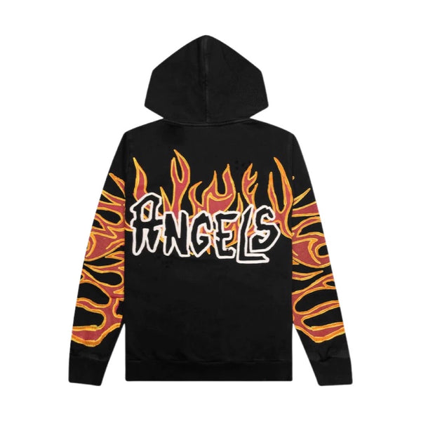 Palm Angels Flame Black Hoodie