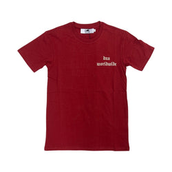 DNA Worldwide Web Burgundy Tee