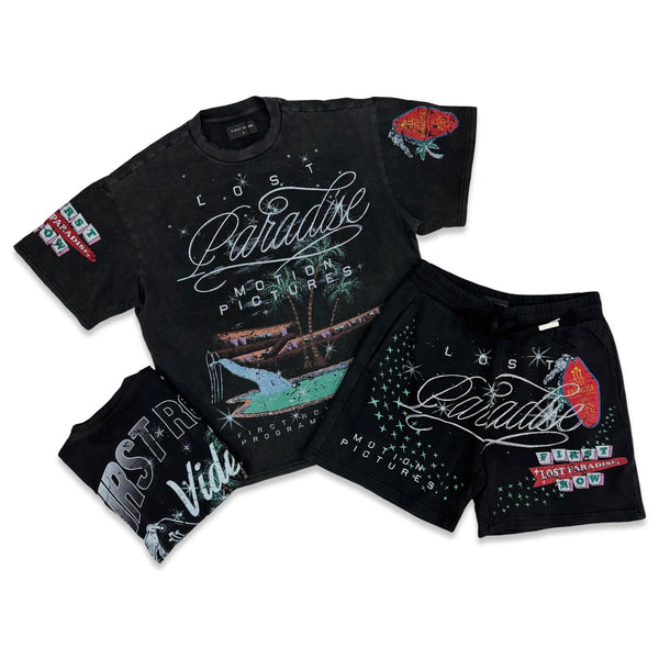 First Row “Paradise Palm” Short Set