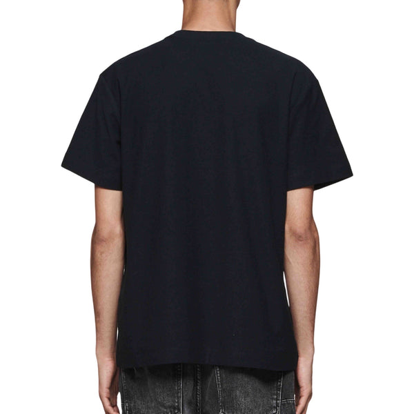 Purple Brand Textured Print Black S/S Tee