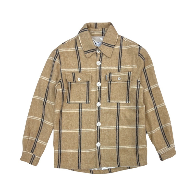 Family First Milano Quadri Jacket Shirt (Beige)