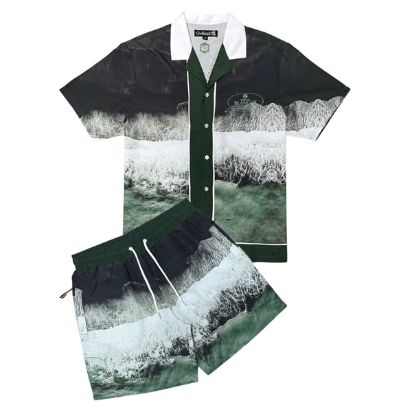 Civilized Mountain Resort Black Short Set