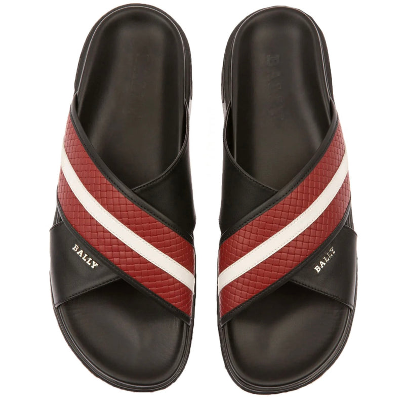 Bally Jarko Black/Red Slides