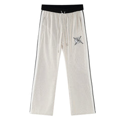 Campus Academy Flare Corduroy Track Pants In Cream