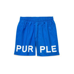 Purple Brand Nylon All Round Water Print Blue Short