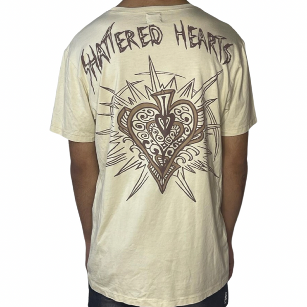 Shattered Hearts Ace Beige Tee