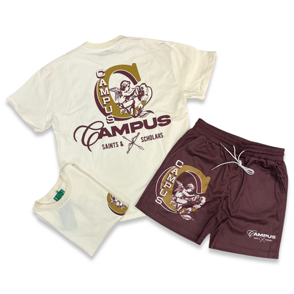 Campus Scholar Maroon Short Set