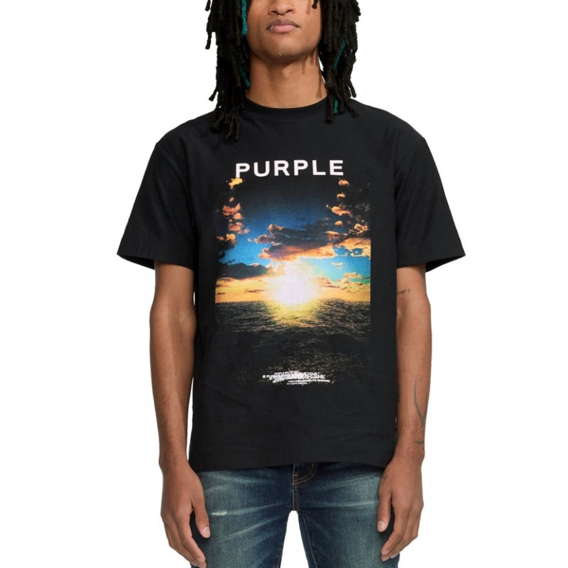 Purple Brand Textured Sunset S/S Tee