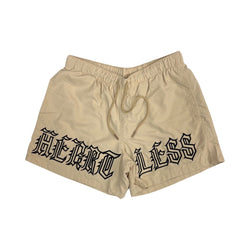 Focus Heartless Nylon Beige Shorts