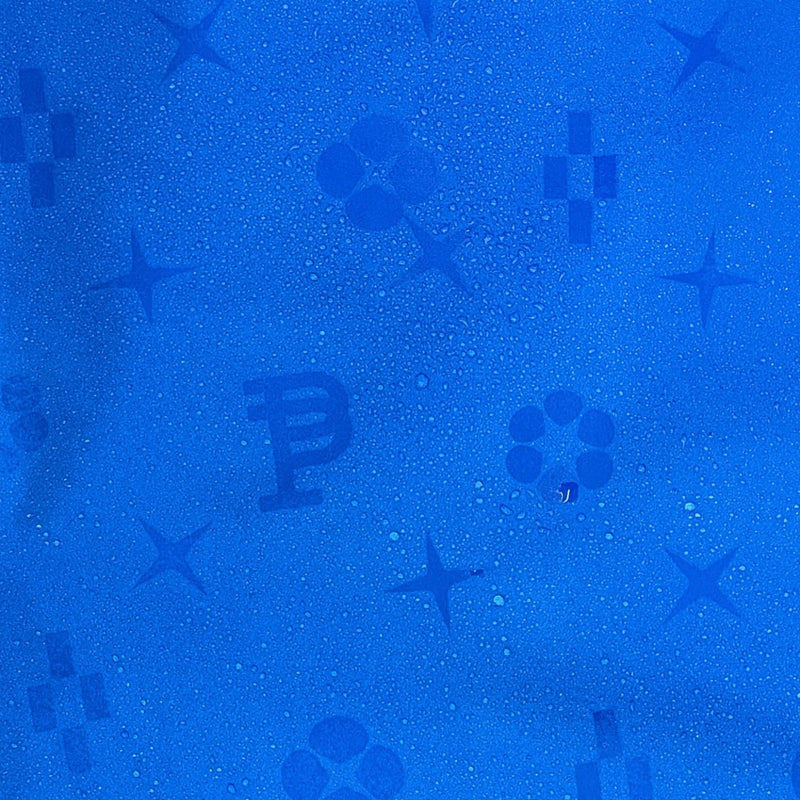 Purple Brand Nylon All Round Water Print Blue Short