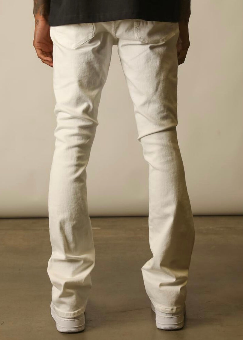 GFTD LA Perry White Stacked Jeans