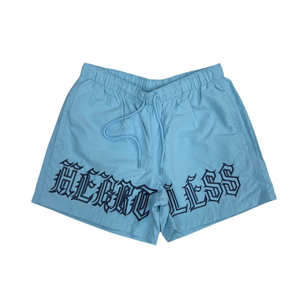 Focus Heartless Nylon Baby Blue Shorts