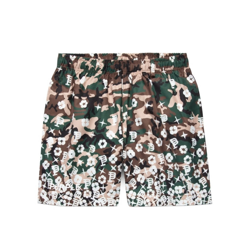 Purple Brand Nylon Monogram Camo Short