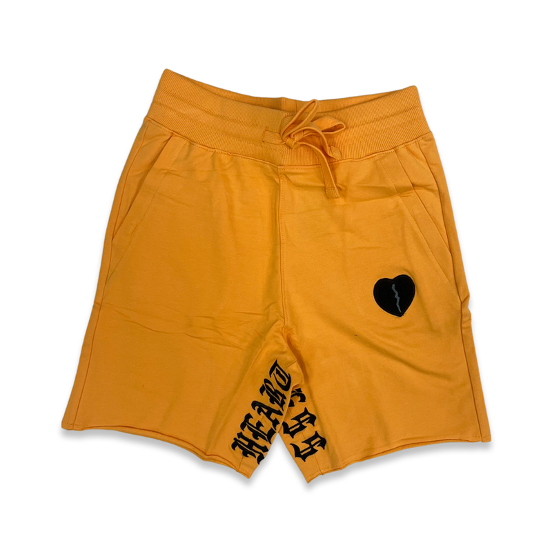 Focus Heartless Mustard Sweat Shorts