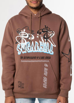 SugarHill “Genius” Brown Hoodie