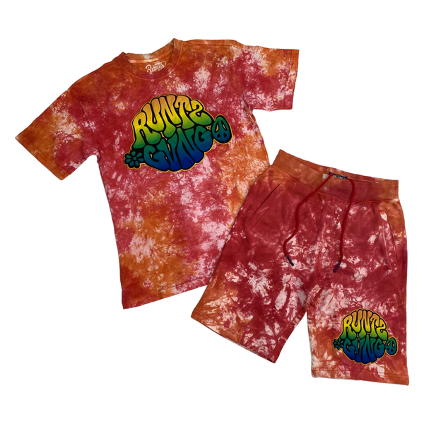 Runtz Font Logo Short Set (Red)