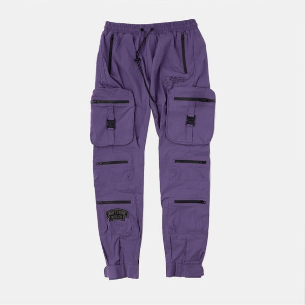 Eight & Nine Combat Nylon Purple Joggers
