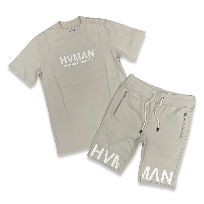 Hvman Prevail Cream Short Set