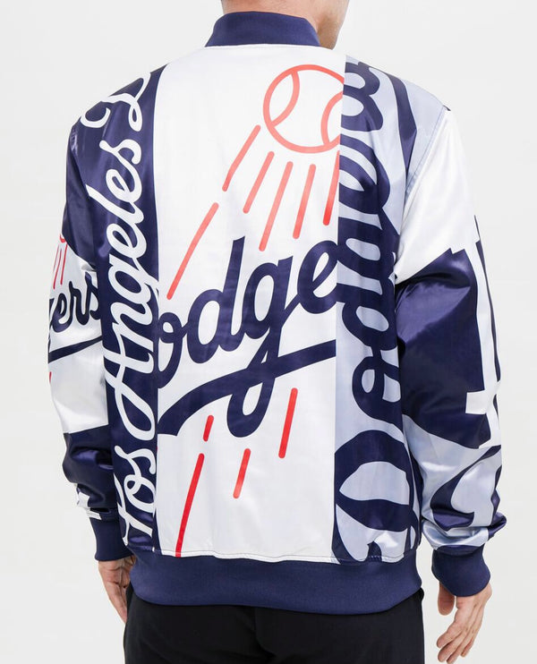 Los Angeles Dodgers Mash Up Satin Jacket