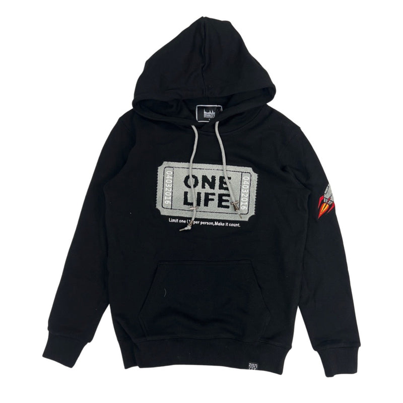 DenimiCity One Life Hoodie (Black/Grey)