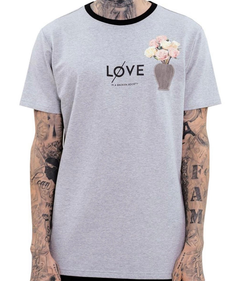 Hideout Broken Roses Tee (Gray)