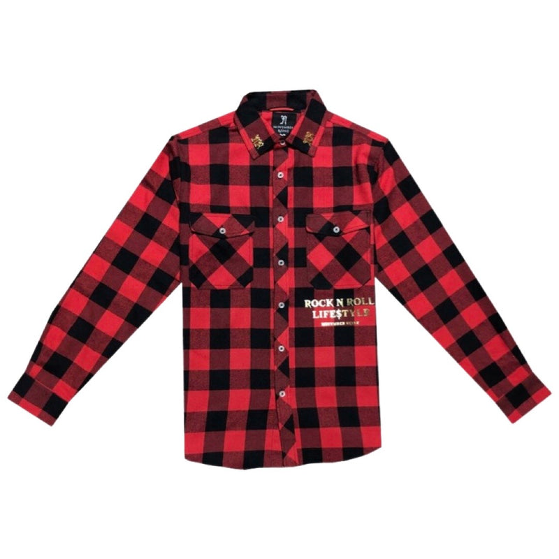 November Reine Roll Flannel In Red