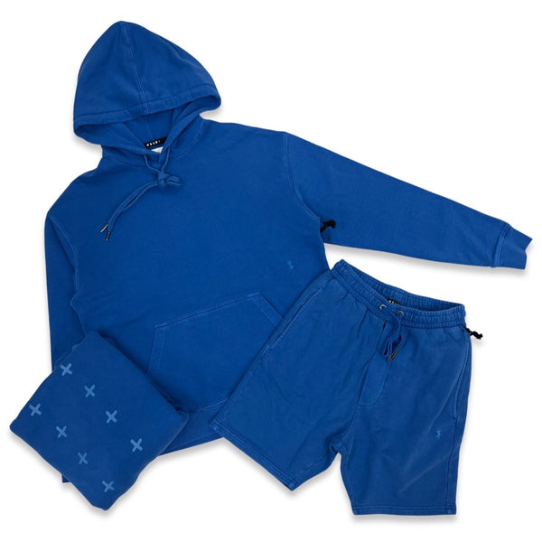 Ksubi Trak Cobalt Hoodie Short Set