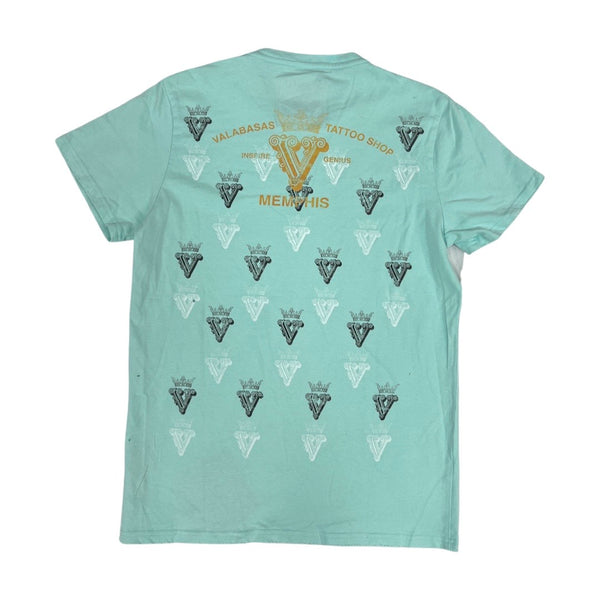 Valabasas “Skull Viper” Vintage Teal Tee