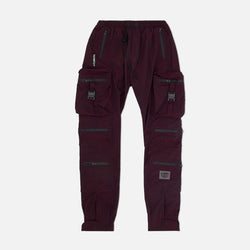 Eight & Nine Combat Nylon Iridescent Wine Joggers