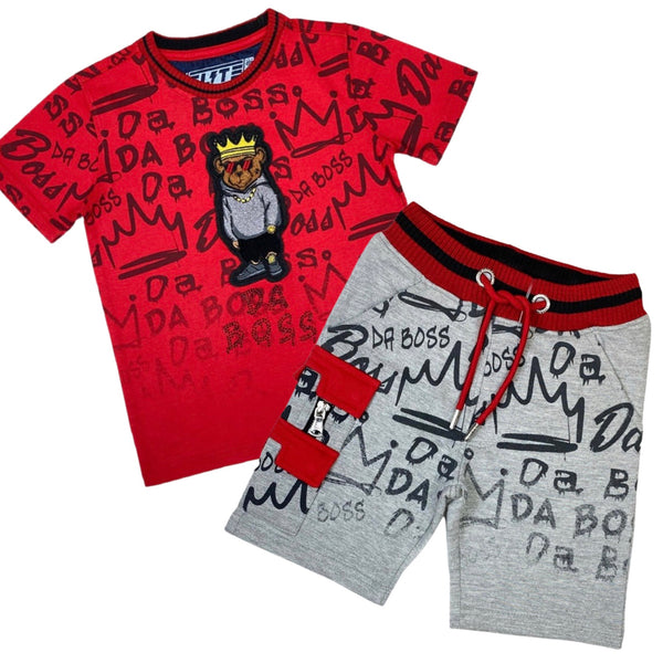 Elite Kids Da Boss Red Short Set